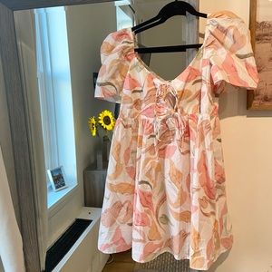 NWT Abercrombie & Fitch Keyhole Babydoll Mini Dress